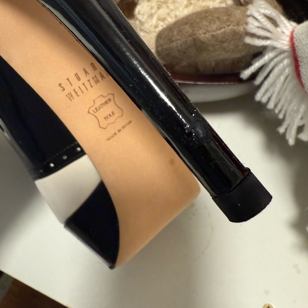 Stuart Weitzman Black and White Heels - Picture 7 of 12